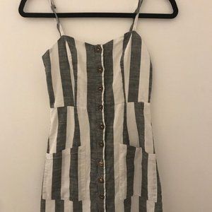Stripped Beach Summer Button up dress